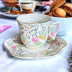 BAUM BROS Formalities Demitasse Teacup w/Saucer